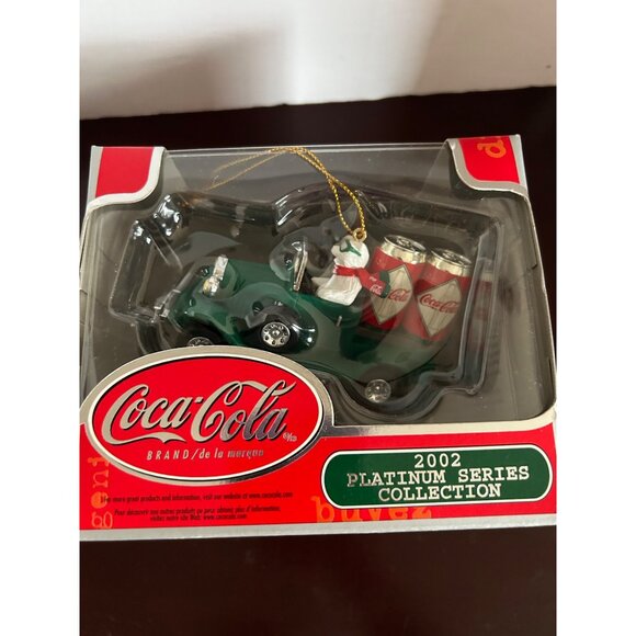 Coca-Cola 2002 Platinum Series Collection Ornament Santa Christmas Collectible - Picture 1 of 8